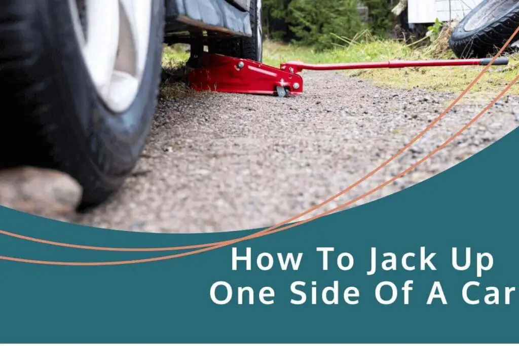 how to jack up one side of a car